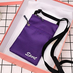 Minimalist Travel Passport Bag Waterproof Zipper Crossbody Bag