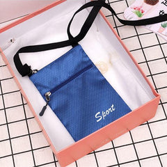 Minimalist Travel Passport Bag Waterproof Zipper Crossbody Bag