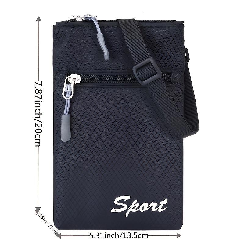 Minimalist Travel Passport Bag Waterproof Zipper Crossbody Bag