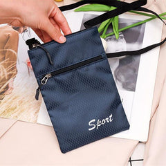 Minimalist Travel Passport Bag Waterproof Zipper Crossbody Bag