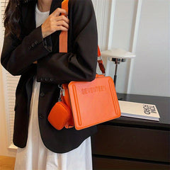 Women's Embossed Handbag Set Crossbody Bag With Coin Purse
