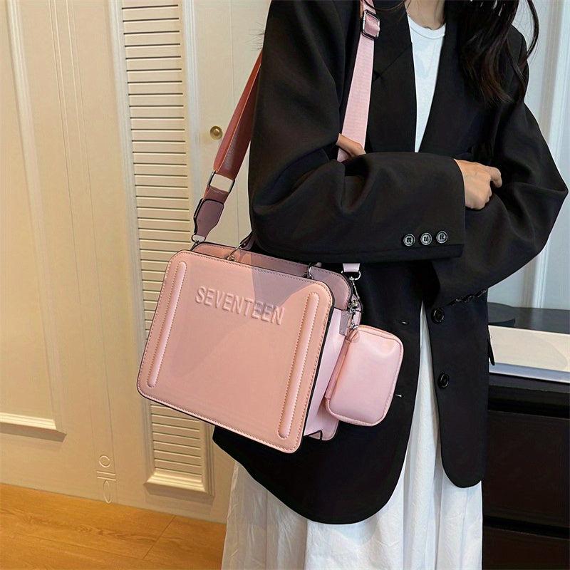 Women's Embossed Handbag Set Crossbody Bag With Coin Purse