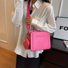 Women's Embossed Handbag Set Crossbody Bag With Coin Purse