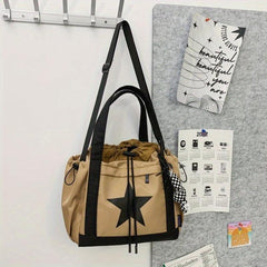 Large Capacity Sports Star Shoulder Bag Crossbody Tote