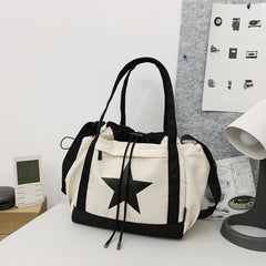 Large Capacity Sports Star Shoulder Bag Crossbody Tote