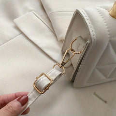 Argyle Quilted Square Handbag Crossbody Bag Top Handle Flap Purse