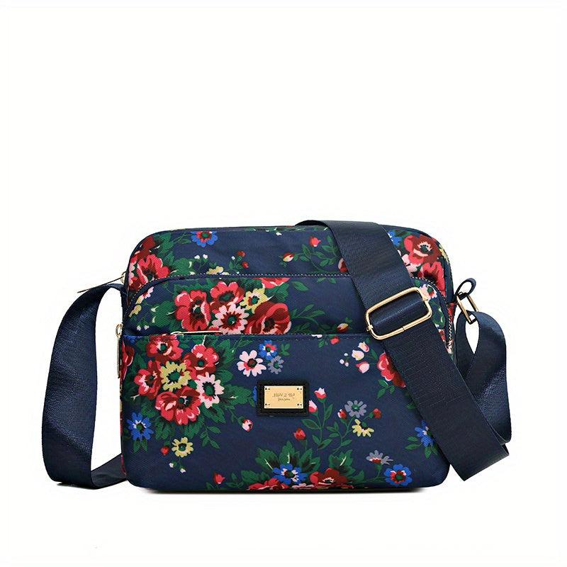Stylish Allover Print Shoulder Bag Large Capacity Crossbody Bag