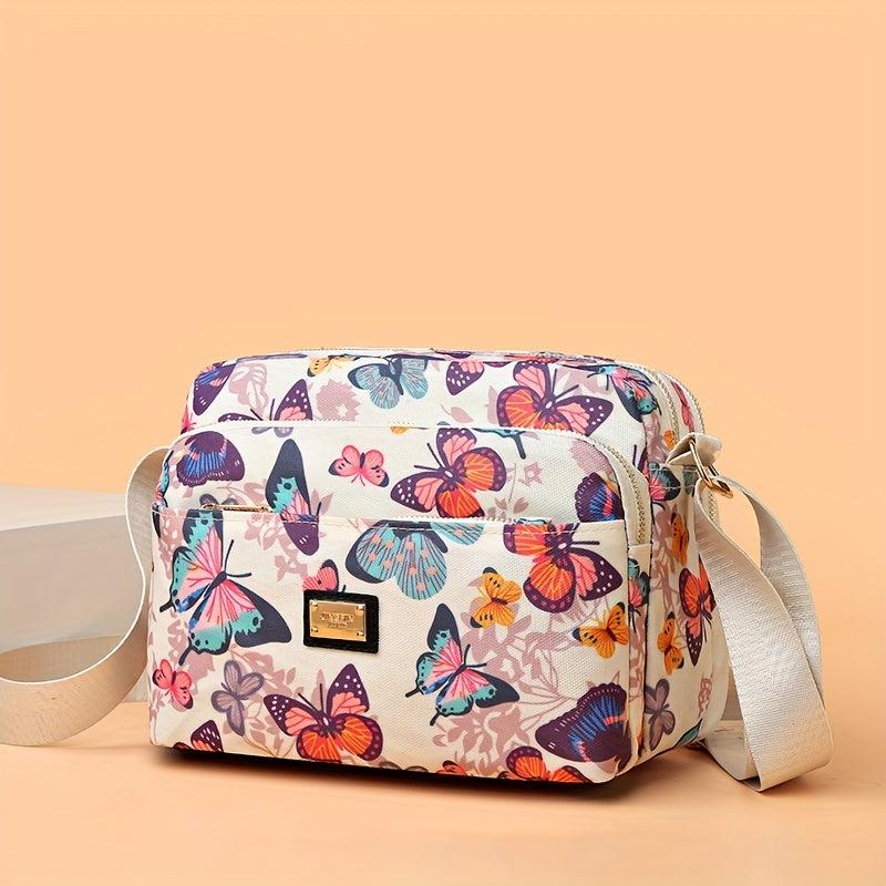 Stylish Allover Print Shoulder Bag Large Capacity Crossbody Bag