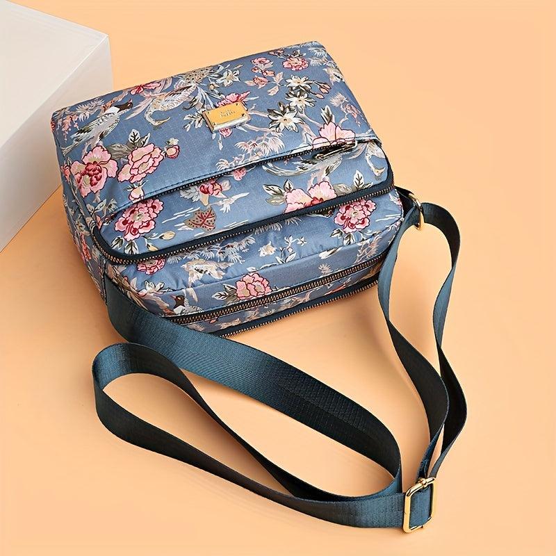 Stylish Allover Print Shoulder Bag Large Capacity Crossbody Bag