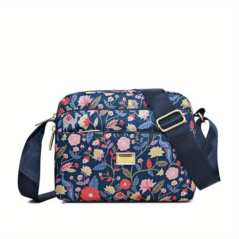 Stylish Allover Print Shoulder Bag Large Capacity Crossbody Bag