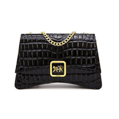 Crocodile Pattern Crossbody Bag Women's Gradient Shoulder Bag