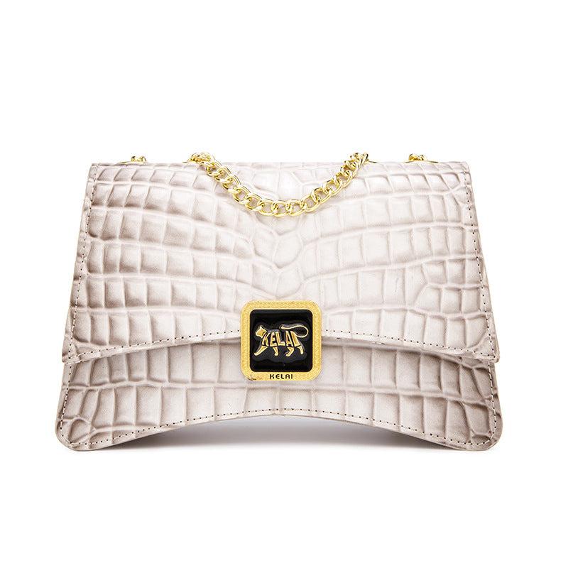 Crocodile Pattern Crossbody Bag Women's Gradient Shoulder Bag