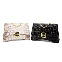 Crocodile Pattern Crossbody Bag Women's Gradient Shoulder Bag