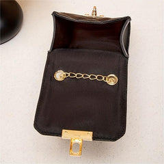 Quilted Metal Chain Crossbody Cell Phone Bag