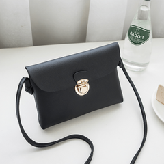 Mini Versatile Shoulder Bag Tuck Lock Flap Underarm Bag PU Leather