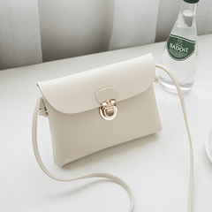 Mini Versatile Shoulder Bag Tuck Lock Flap Underarm Bag PU Leather
