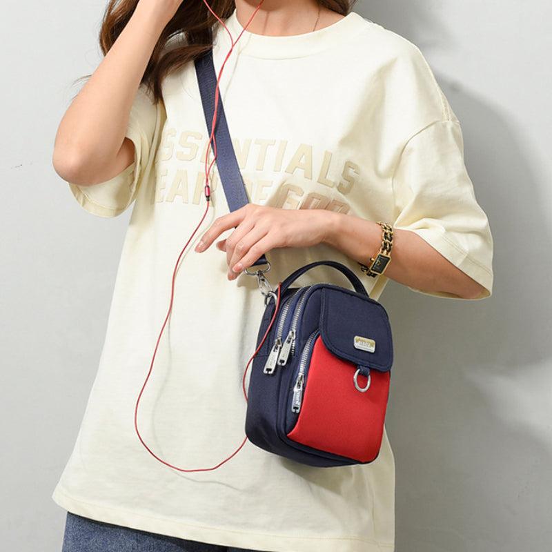 Casual Square Shoulder Bag Minimalist Zipper Crossbody Bag