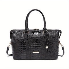 Crocodile Pattern Tote Bag Shoulder Bag Commuter Bag