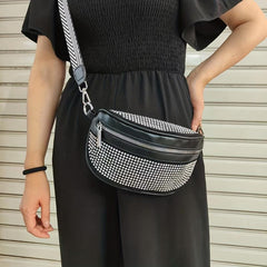 Rhinestone Crossbody Bag Evening Waist Fanny Pack Purse