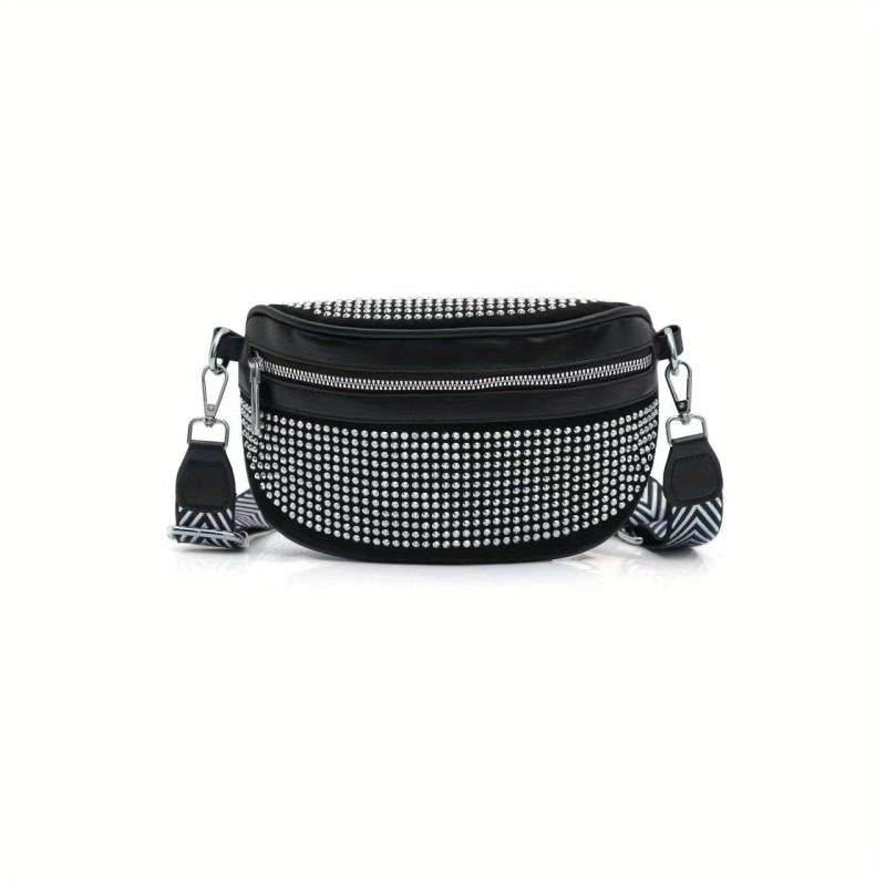 Rhinestone Crossbody Bag Evening Waist Fanny Pack Purse
