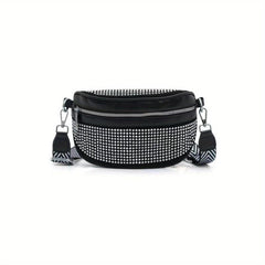 Rhinestone Crossbody Bag Evening Waist Fanny Pack Purse