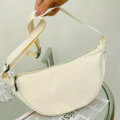 Solid Nylon Dumpling Bag Lightweight Shoulder Bag