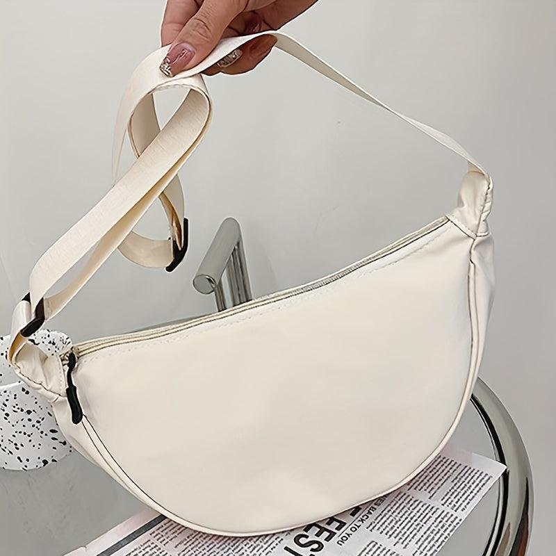 Solid Nylon Dumpling Bag Lightweight Shoulder Bag