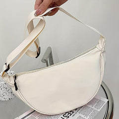 Solid Nylon Dumpling Bag Lightweight Shoulder Bag