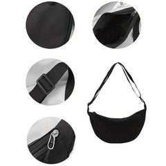 Solid Nylon Dumpling Bag Lightweight Shoulder Bag