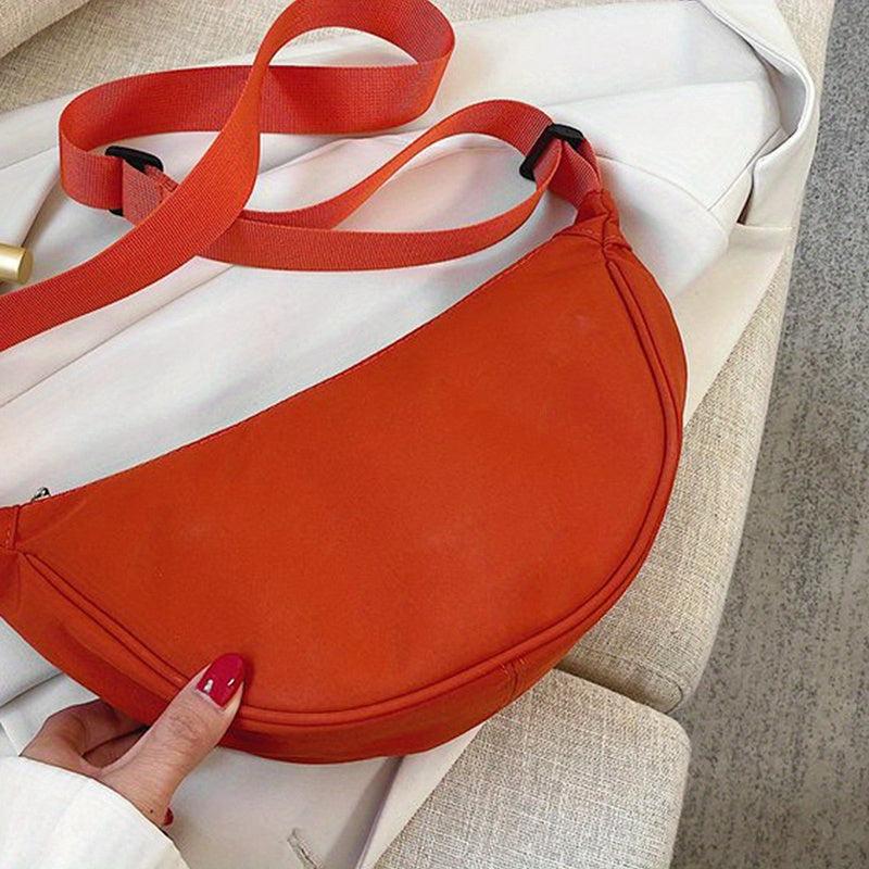 Solid Nylon Dumpling Bag Lightweight Shoulder Bag