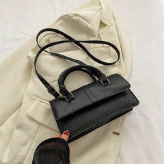 Crocodile Embossed Ba Flap Satchel Bag Crossbody Bag