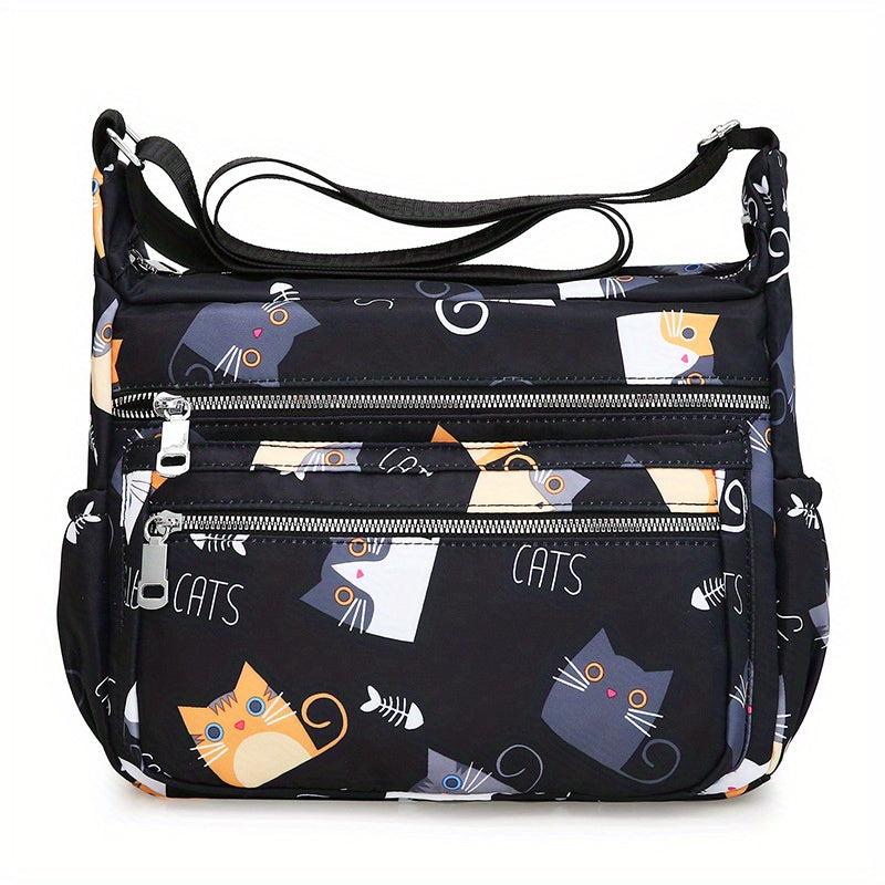 Nylon Hobo Zipper Bag Crossbody Shoulder Bag for Travel