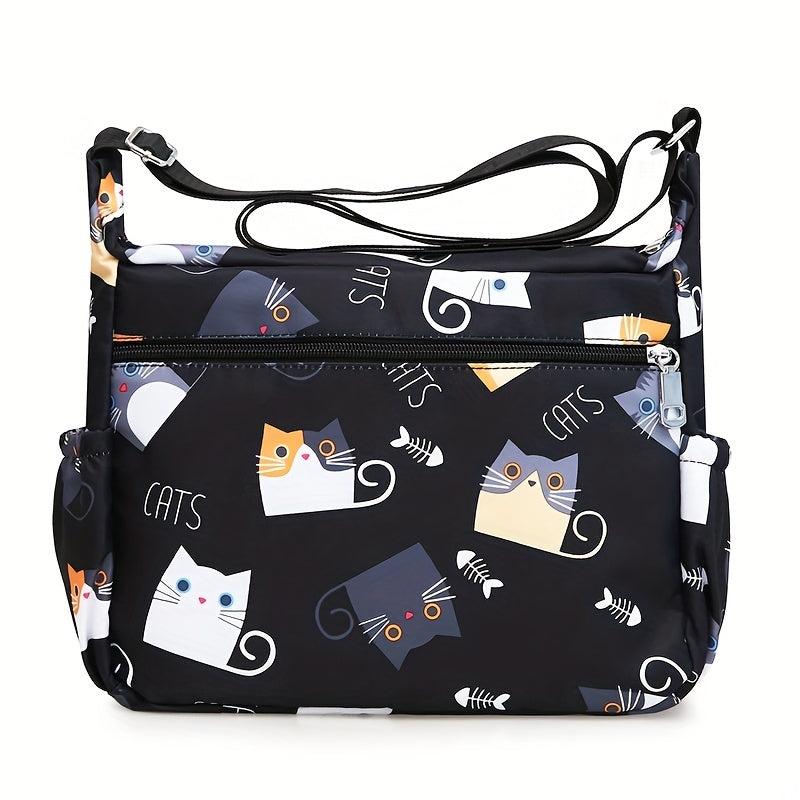 Nylon Hobo Zipper Bag Crossbody Shoulder Bag for Travel