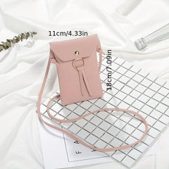 Minimalist Solid Shoulder Bag Women's Crossbody Bag