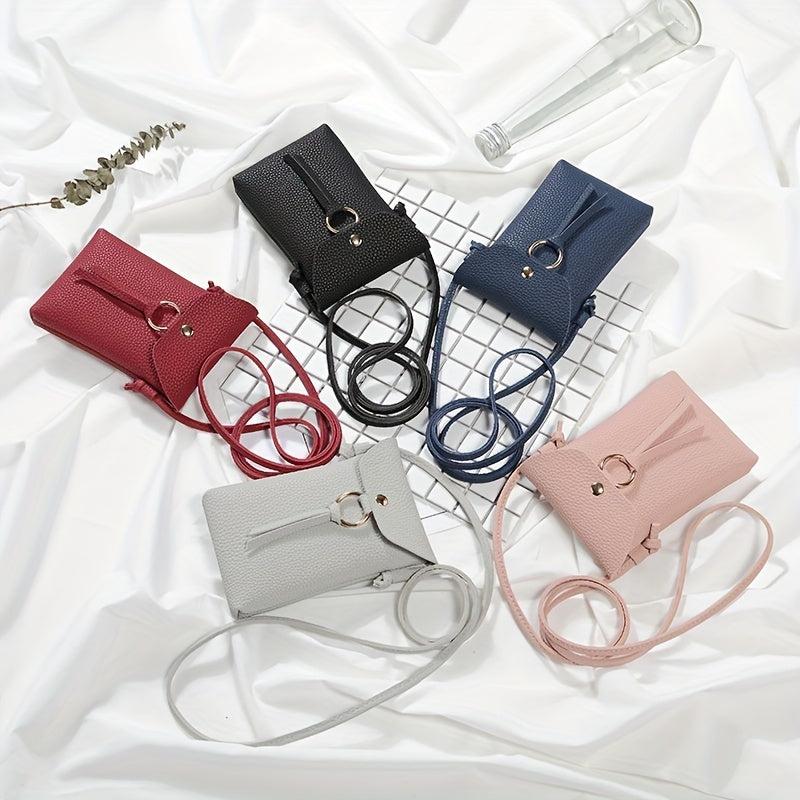 Minimalist Solid Shoulder Bag Women's Crossbody Bag