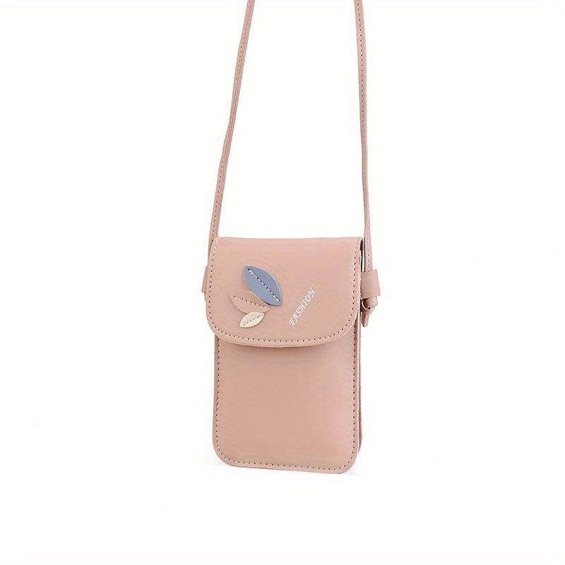 Mini Cell Phone Crossbody Bag PU Leather Textured Bag Purse