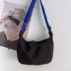 Kpop Nylon Crossbody Bag Solid Shoulder Bag Large Capacity Hobo Bag