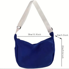 Kpop Nylon Crossbody Bag Solid Shoulder Bag Large Capacity Hobo Bag