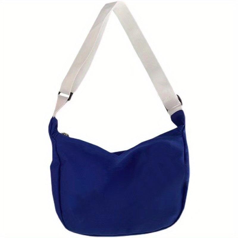 Kpop Nylon Crossbody Bag Solid Shoulder Bag Large Capacity Hobo Bag