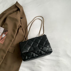 Stylish Argyle Pattern Square Flap Shoulder Bag for Women