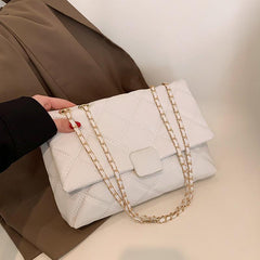 Stylish Argyle Pattern Square Flap Shoulder Bag for Women