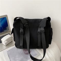 Canvas Messenger Bag Large Capacity Crossbody Bag