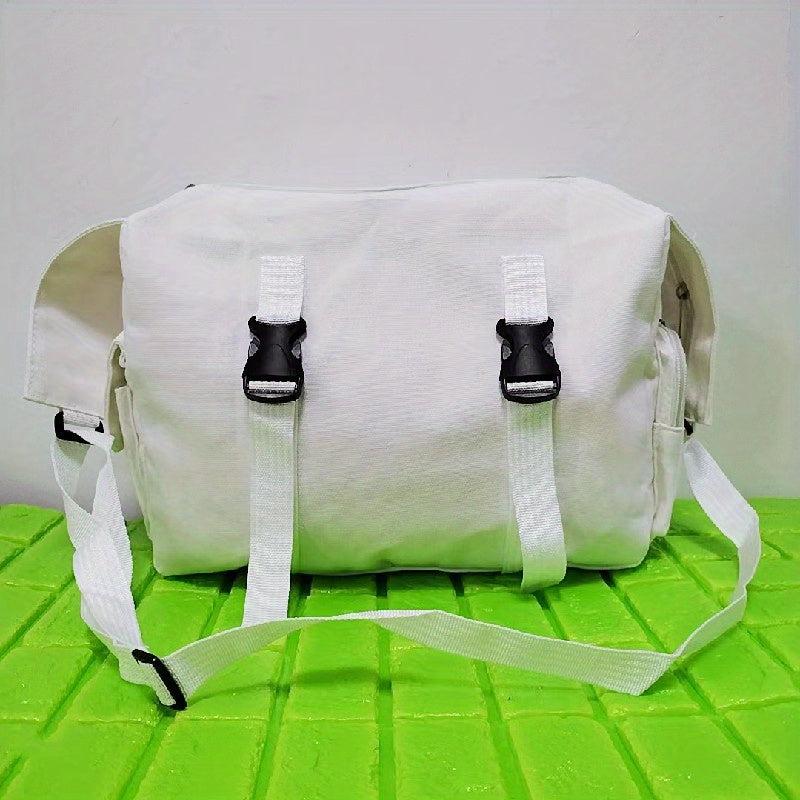 Canvas Messenger Bag Large Capacity Crossbody Bag
