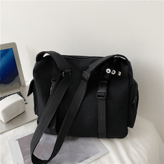 Canvas Messenger Bag Large Capacity Crossbody Bag