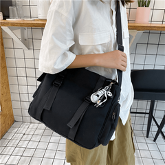 Canvas Messenger Bag Large Capacity Crossbody Bag