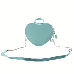 Heart Shape Crossbody Bag Floral Shoulder Purse Zipper Stylish
