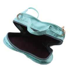 Heart Shape Crossbody Bag Floral Shoulder Purse Zipper Stylish