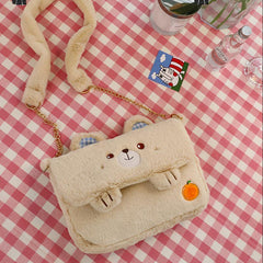 Animal Plush Crossbody Chain Bag - Christmas Candy Bag