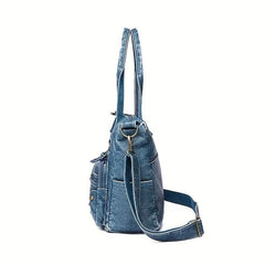 Retro Style Studded Tote Bag For Women