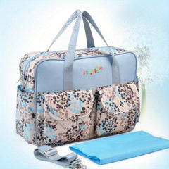 Floral Pattern Diaper Bag Large Capacity Handbags Pocket Mommy Bag